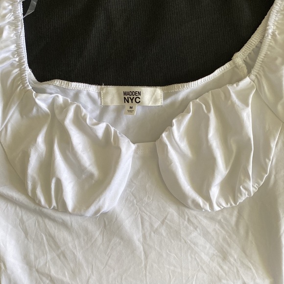 Madden NYC bodysuit Emma long sleeve thong bottom sweet Juliette neckline bust - Picture 5 of 15